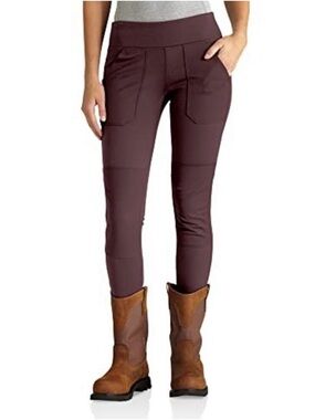 Carhartt Women’s Force Fitted Utility Leggings Blackberry Sz. XS NWT